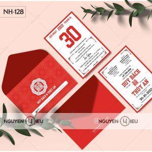 Thiệp cưới màu đỏ